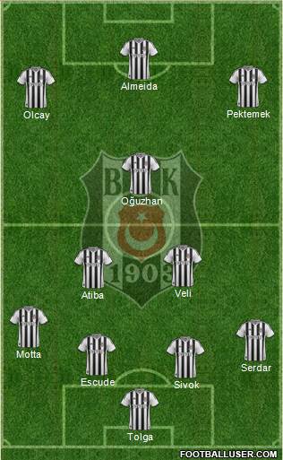Besiktas JK Formation 2013