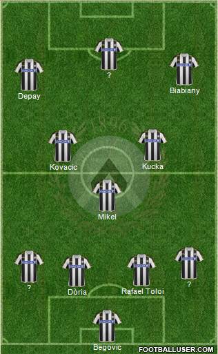 Udinese Formation 2013