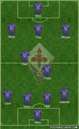 Fiorentina Formation 2013