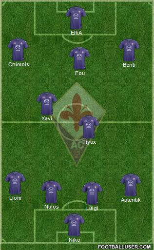 Fiorentina Formation 2013