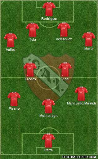 Independiente Formation 2013