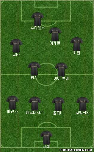 Manchester City Formation 2013