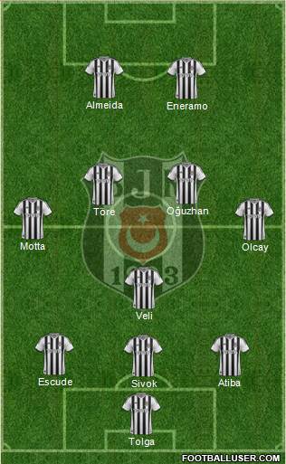 Besiktas JK Formation 2013