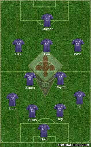 Fiorentina Formation 2013
