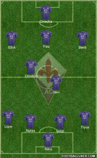 Fiorentina Formation 2013