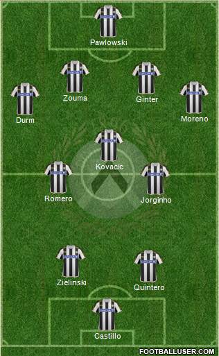 Udinese Formation 2013