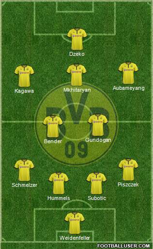 Borussia Dortmund Formation 2013