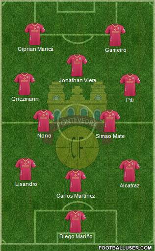 Pontevedra C.F. Formation 2013