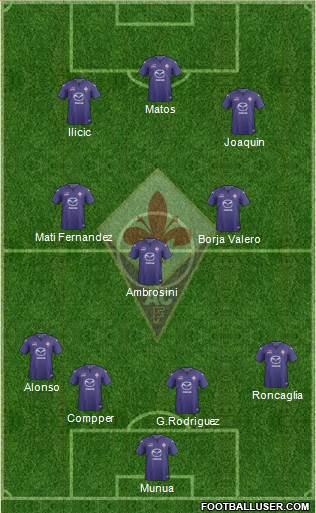 Fiorentina Formation 2013