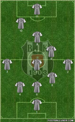 Besiktas JK Formation 2013