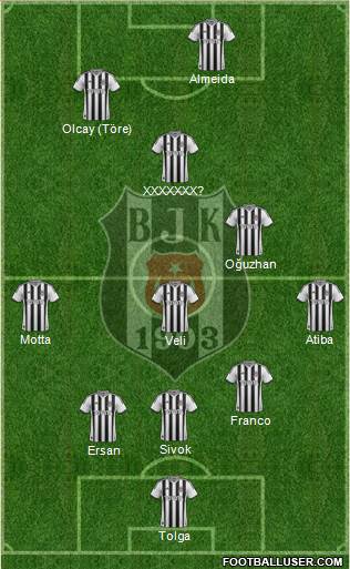 Besiktas JK Formation 2013