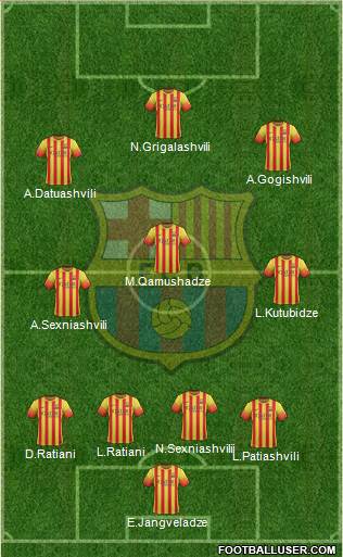 F.C. Barcelona Formation 2013