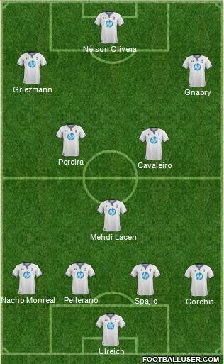 Tottenham Hotspur Formation 2013