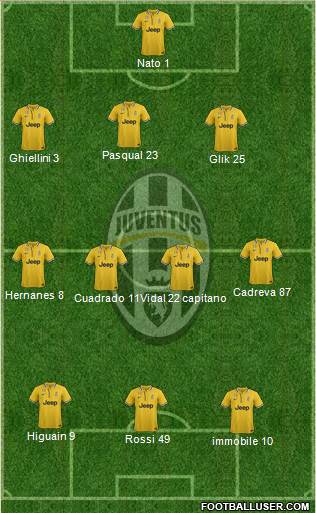 Juventus Formation 2013