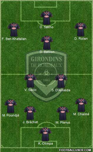 FC Girondins de Bordeaux Formation 2013