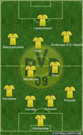 Borussia Dortmund Formation 2013