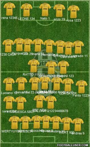 Juventus Formation 2013