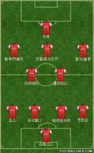 Arsenal Formation 2013