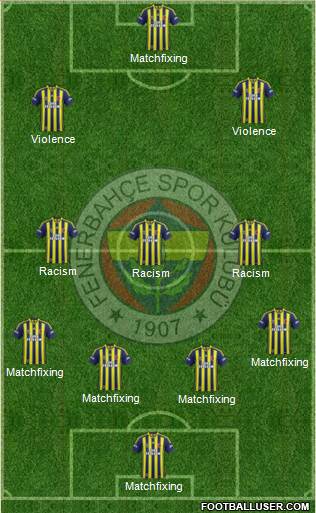 Fenerbahçe SK Formation 2013