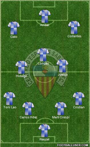 C.E. Sabadell Formation 2013