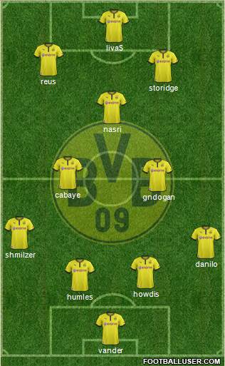 Borussia Dortmund Formation 2013
