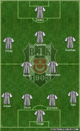 Besiktas JK Formation 2013