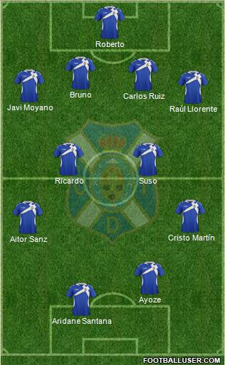C.D. Tenerife S.A.D. Formation 2013