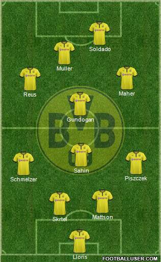 Borussia Dortmund Formation 2013