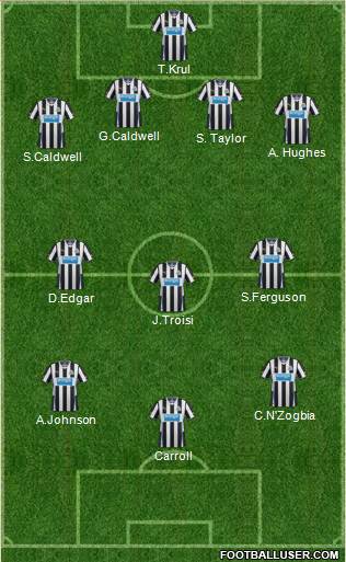 Newcastle United Formation 2013