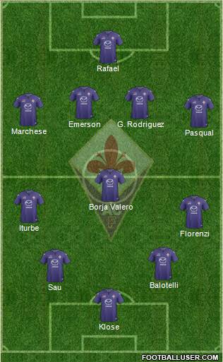Fiorentina Formation 2013
