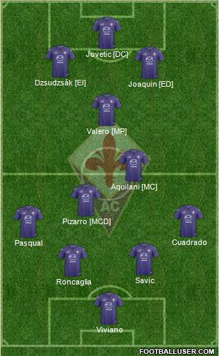 Fiorentina Formation 2013