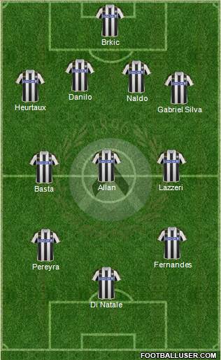 Udinese Formation 2013