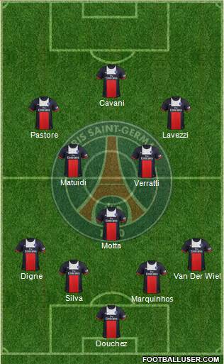 Paris Saint-Germain Formation 2013