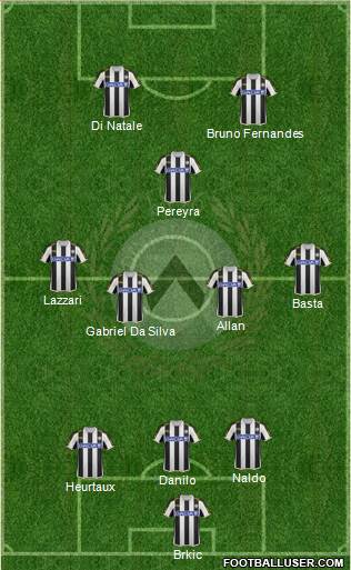 Udinese Formation 2013