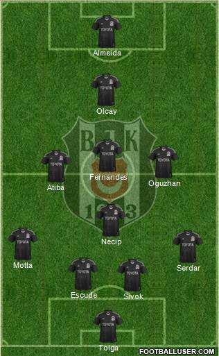 Besiktas JK Formation 2013