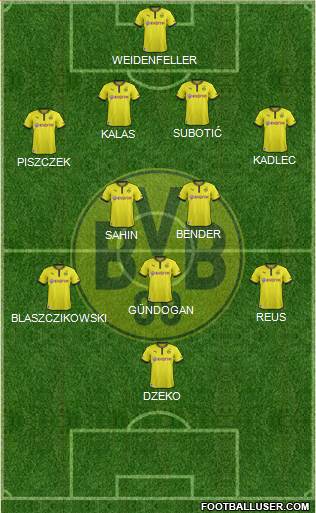 Borussia Dortmund Formation 2013
