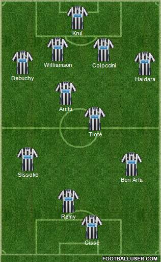 Newcastle United Formation 2013