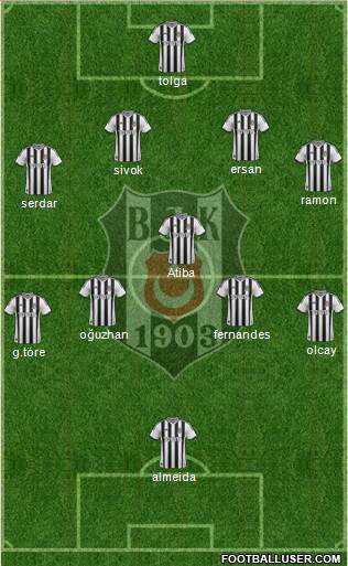 Besiktas JK Formation 2013