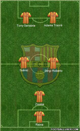 F.C. Barcelona Formation 2013