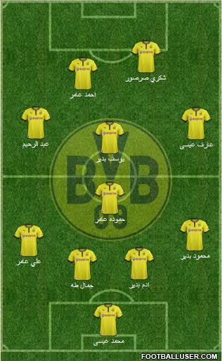 Borussia Dortmund Formation 2013