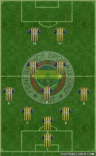 Fenerbahçe SK Formation 2013