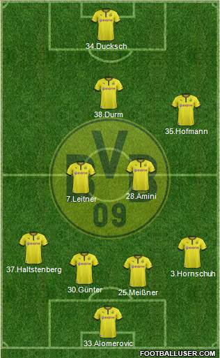 Borussia Dortmund Formation 2013