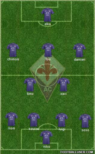 Fiorentina Formation 2013