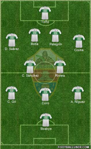 Elche C.F., S.A.D. Formation 2013