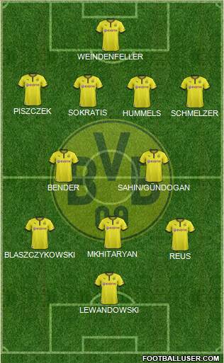 Borussia Dortmund Formation 2013