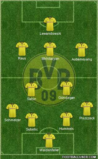Borussia Dortmund Formation 2013