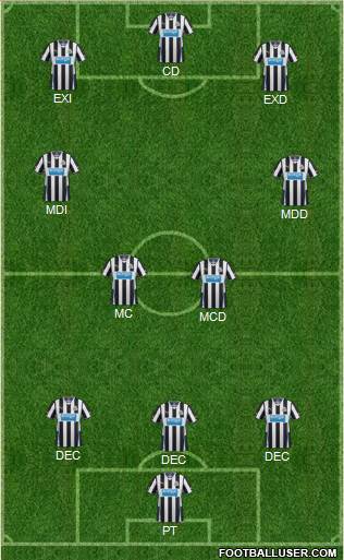 Newcastle United Formation 2013