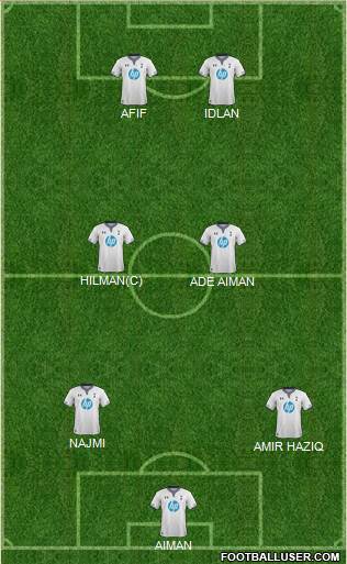 Tottenham Hotspur Formation 2013