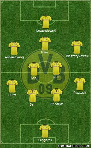 Borussia Dortmund Formation 2013