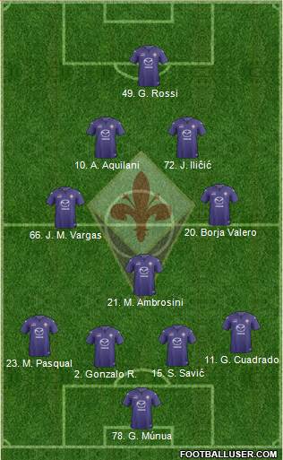 Fiorentina Formation 2013
